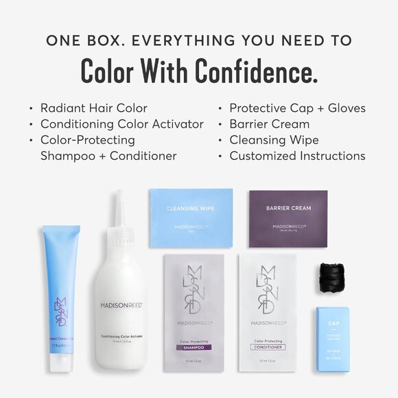 Madison Reed Radiant Hair Color Kit | 2.5NNN Soft Black (Parma Black) NWT - Picture 2 of 7